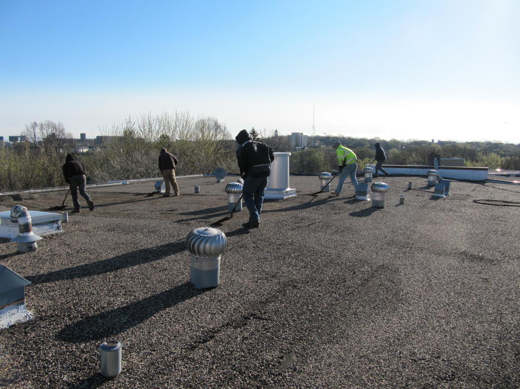 Flat Roof Gravel Repair