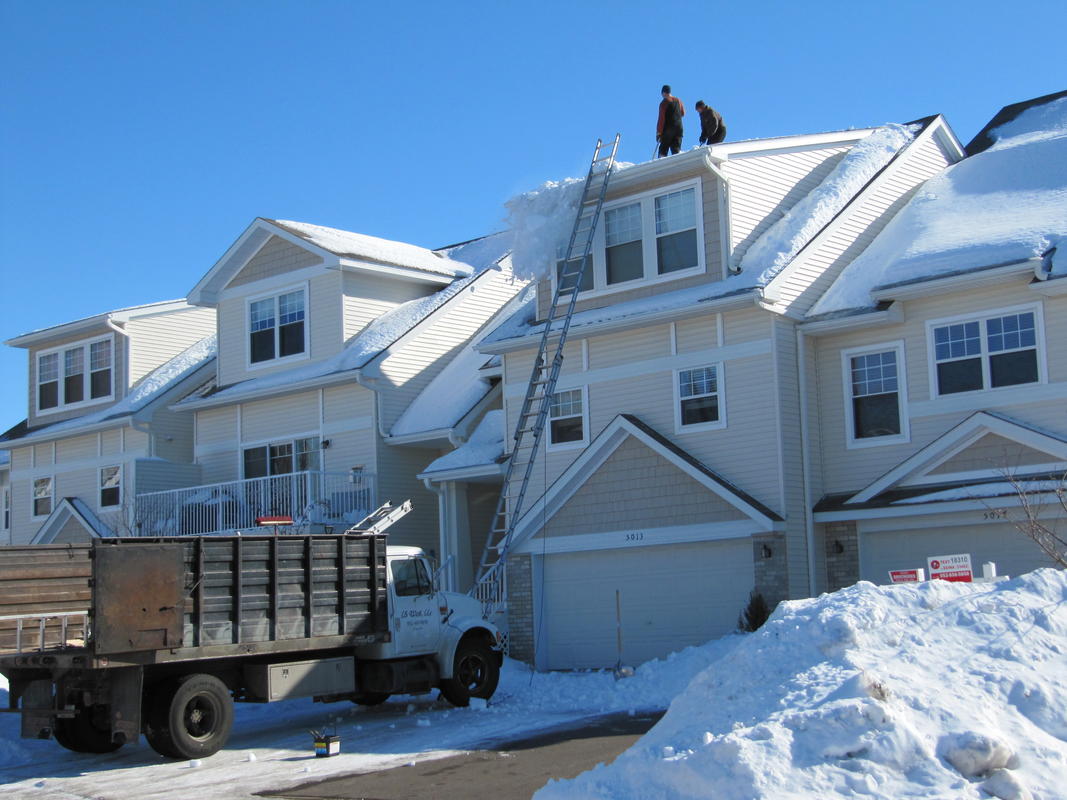 Town Home Roof Snow Removal